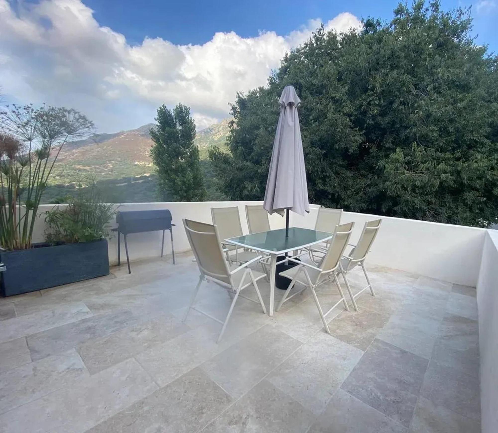 Appartement Duplex Entre Mer Et Montagne Feliceto 80 M² Balcon Exterior foto
